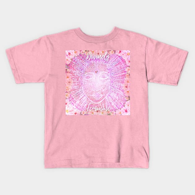 Divinely Feminine Kids T-Shirt by WWW.ASCENSIONART.CO.UK